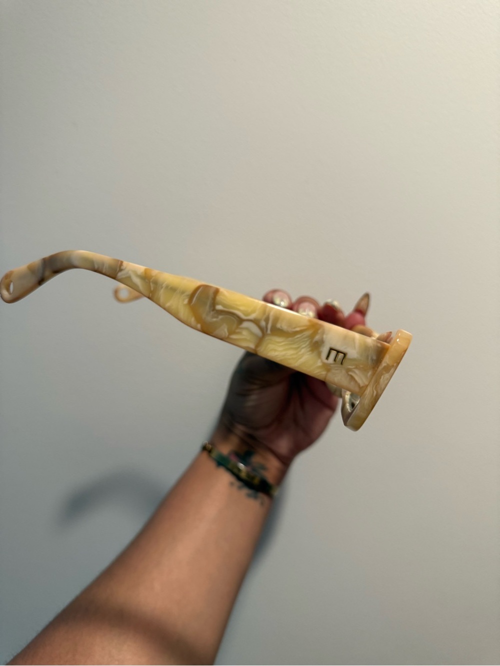 Elisa Johnson Rectangular Marble Sunglasses - Picture 2 of 5